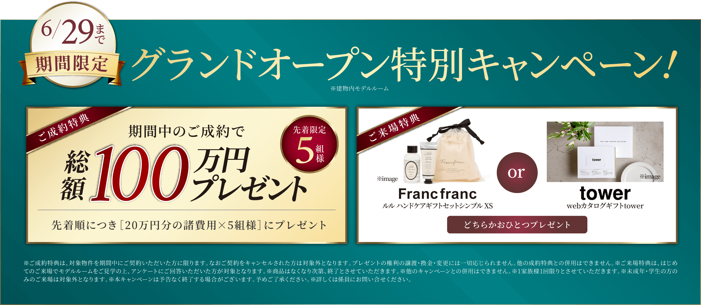 完成披露記念特別キャンペーン
